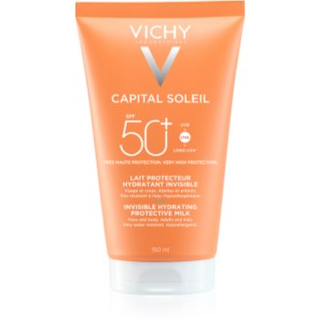 Vichy Capital Soleil Invisible Hydrating Protective Milk захисне молочко для обличчя та тіла SPF 50+ 150 мл