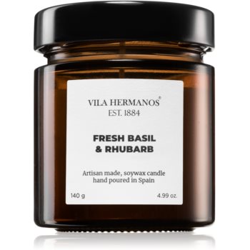Vila Hermanos Apothecary Fresh Basil & Rhubarb lumânare parfumată Apothecary imagine noua