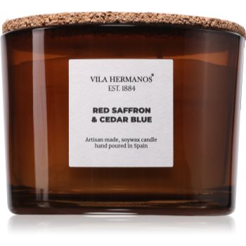 Vila Hermanos Apothecary Red Saffron & Cedar Blue lumânare parfumată