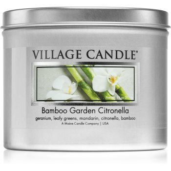 Village Candle Bamboo Garden Citronella lumânare parfumată în placă Bamboo imagine noua