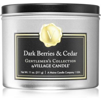 Village Candle Gentlemen\'s Collection Dark Berries & Cedar lumânare parfumată