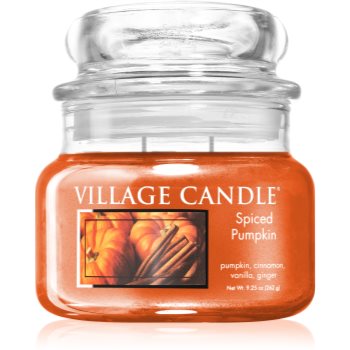 Village Candle Spiced Pumpkin lumânare parfumată (Glass Lid) Candle imagine noua