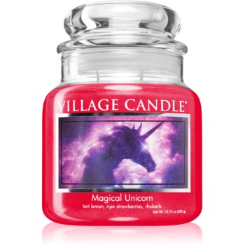 Village Candle Magical Unicorn lumânare parfumată (Glass Lid)