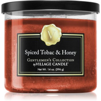 Village Candle Gentlemen’s Collection Spiced Tobac & Honey lumânare parfumată Candle imagine noua