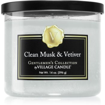 Village Candle Gentlemen’s Collection Clean Musk & Vetiver lumânare parfumată Online Ieftin Notino