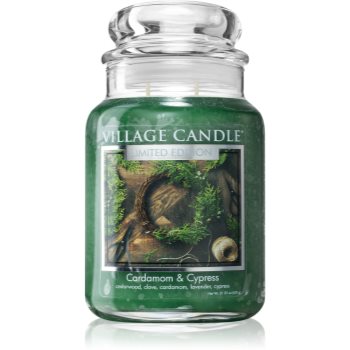 Village Candle Cardamom & Cypress lumânare parfumată (Glass Lid) notino.ro imagine noua