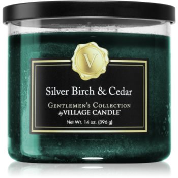 Village candle gentlemen's collection silver birch & cedar lumânare parfumată