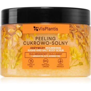Vis plantis herbal vital care argan oil & flaxseed oil exfoliant hrănitor pentru corp
