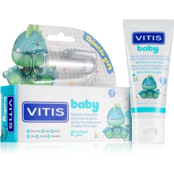 Vitis Baby Gel dentar pentru copii + periuta de dinti pentru deget pentru copii