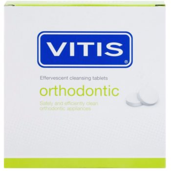 Vitis Orthodontic comprimate de curățare pentru aparatul dentar și proteze dentare detasabile imagine 2021 notino.ro