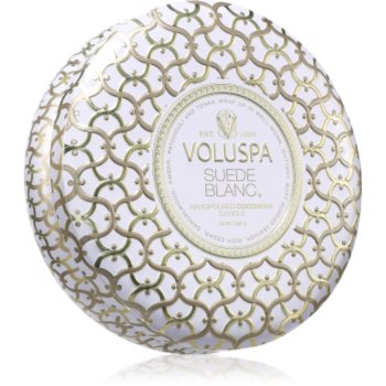 VOLUSPA Maison Blanc Suede Blanc lumânare parfumată