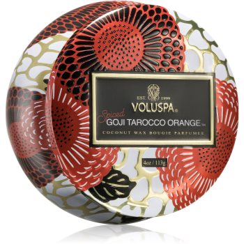 VOLUSPA Japonica Holiday Spiced Goji Tarocco Orange lumânare parfumată în placă