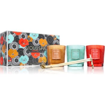 VOLUSPA XXV Anniversary Icons Candle Trio lumânare parfumată set cadou