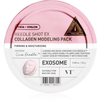 VT Cosmetics Reedle Shot EX Collagen Modeling Pack mască de colagen, cu efect de fermitate cu efect de hidratare