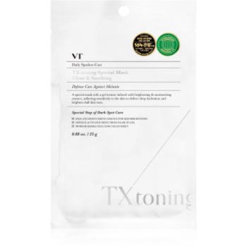 VT Cosmetics TX-Toning Special Mask mască textilă hidratantă pentru piele cu hiperpigmentare
