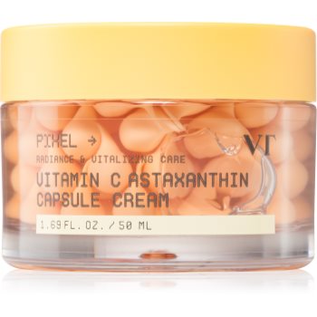 VT Cosmetics Vitamin C Astaxanthin Capsule Cream crema hidratanta cu efect iluminator pentru uniformizarea nuantei tenului