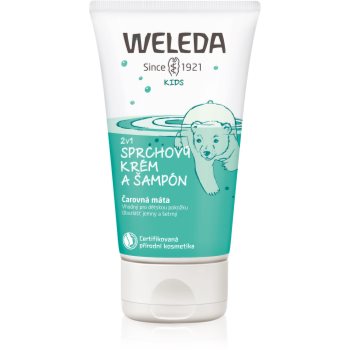 Weleda Kids Magic Mint cremă de duș și șampon pentru copii 2 in 1