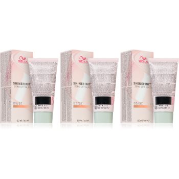 Cosmetice și accesorii, Wella Professionals Shinefinity Zero Lift Glaze vopsea de păr demipermanentă ambalaj economic culoare 05/37 - Sellmag.ro