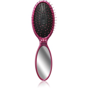 Wet Brush Pop and Go Detangler Pink pieptene de păr cu oglinda mica