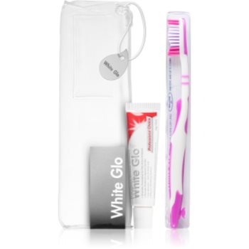 White Glo Travel Kit Seturi pentru voiaj Pink (pentru dinti)