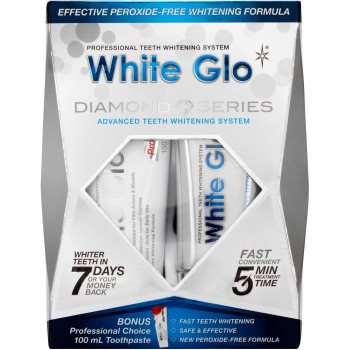 White Glo Diamond Series Whitening System Kit pentru albirea dinților