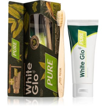 White glo pure natural kit pentru albirea dinților