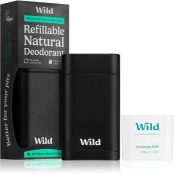 Wild Fresh Cotton & Sea Salt Men\'s Black Case deodorant stick cu sac - 1 | YEO