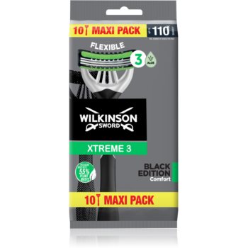 Wilkinson Sword Xtreme 3 Black Edition aparat de ras de unica folosinta 10 pc accesorii imagine noua