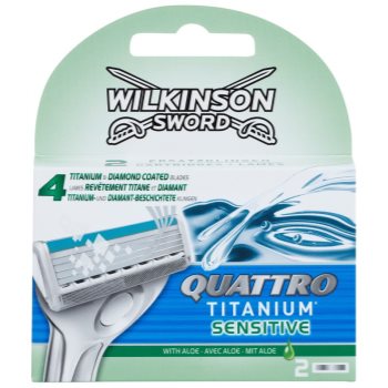 Wilkinson Sword Quattro Titanium Sensitive rezerva Lama