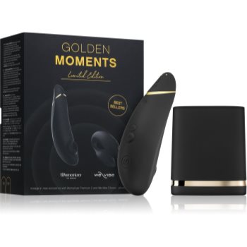 Womanizer Golden Moments Collection Womanizer Premium + We-Vibe Chorus set de jucării sexuale