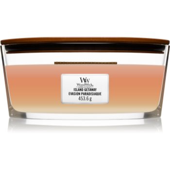 Woodwick Trilogy Island Getaway lumânare parfumată cu fitil din lemn (hearthwick) Online Ieftin (hearthwick)