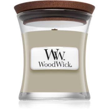 Woodwick Fireside Au Coin Du Feu lumânare parfumată cu fitil din lemn