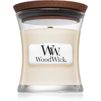 Woodwick White Tea & Jasmine lumânare parfumată cu fitil din lemn