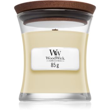 Woodwick White Teak lumânare parfumată cu fitil din lemn