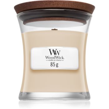 Woodwick White Honey Miel Blanc lumânare parfumată cu fitil din lemn