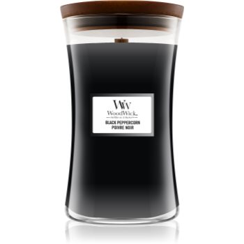 Woodwick Black Peppercorn lumânare parfumată cu fitil din lemn Online Ieftin Black