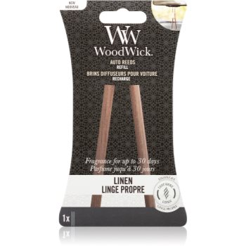 Woodwick linen parfum pentru masina rezervă