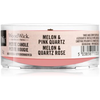 Woodwick melon & pink quarz lumânare votiv cu fitil din lemn