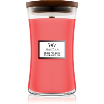 Woodwick Melon & Pink Quarz lumânare parfumată cu fitil din lemn notino.ro