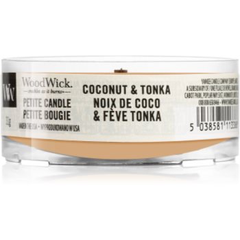 Woodwick coconut & tonka lumânare votiv cu fitil din lemn