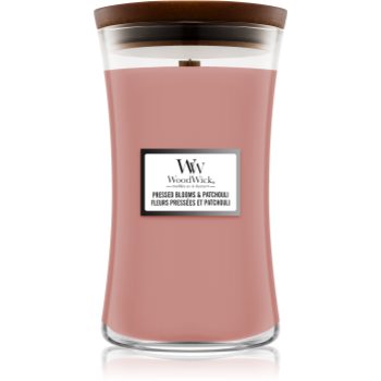 Woodwick Pressed Blooms & Patchouli lumânare parfumată cu fitil din lemn notino.ro imagine noua 2022