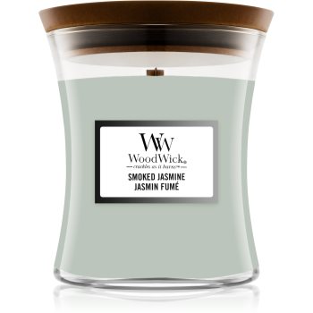 Woodwick Smoked Jasmine lumânare parfumată cu fitil din lemn