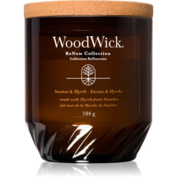 Woodwick Incense & Myrrh lumânare parfumată