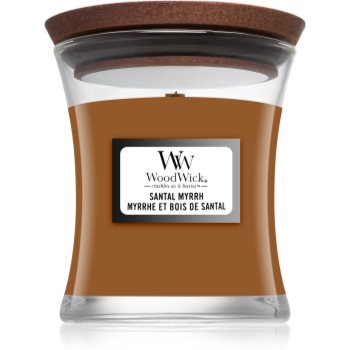 Woodwick Santal Myrrh lumânare parfumată