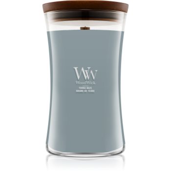 Woodwick Terra Haze lumânare parfumată cu fitil din lemn