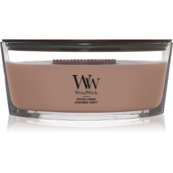 Woodwick Crystal Ginger lumânare parfumată cu fitil din lemn - Sellmag.ro