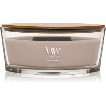 Woodwick Patchouli Créme lumânare parfumată cu fitil din lemn
