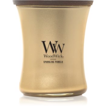 Woodwick Precious Metals Sparkling Pomelo lumânare parfumată