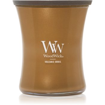 Woodwick Precious Metals Volkanic Orris lumânare parfumată