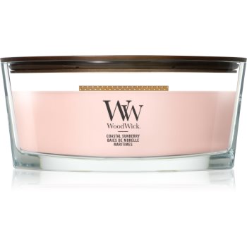Woodwick Coastal Sunberry lumânare parfumată cu fitil din lemn - Sellmag.ro